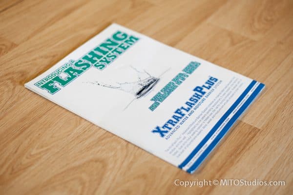 Custom Brochure Design & Printing for Premier Industrial Supply, Flashing Systems Brochure (Back)