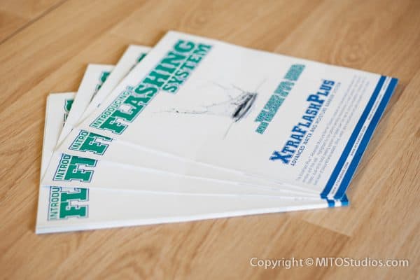 Custom Brochure Design & Printing for Premier Industrial Supply, Flashing Systems Brochure (Stack)