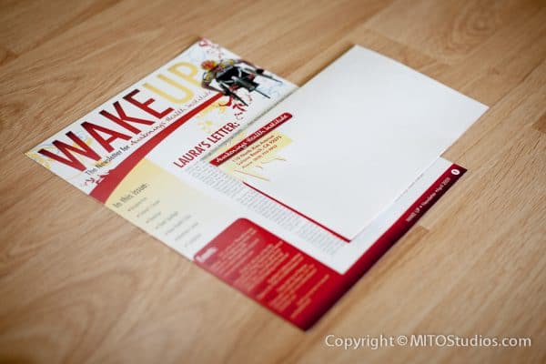 Newsletter Design for Awakenings Health Institute, "Wake Up" Newsletter (Full,Folded)