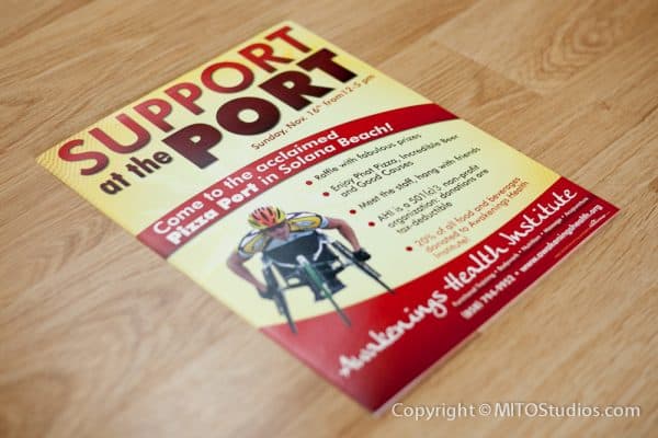 Flyer Design for Awakenings Health Institute, "Support at the Port" Flyer (Front)
