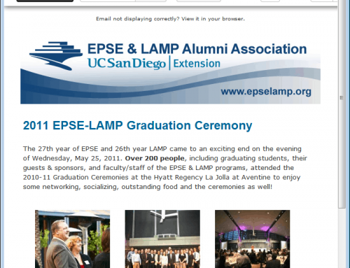 E-Newsletter for EPSE/LAMP