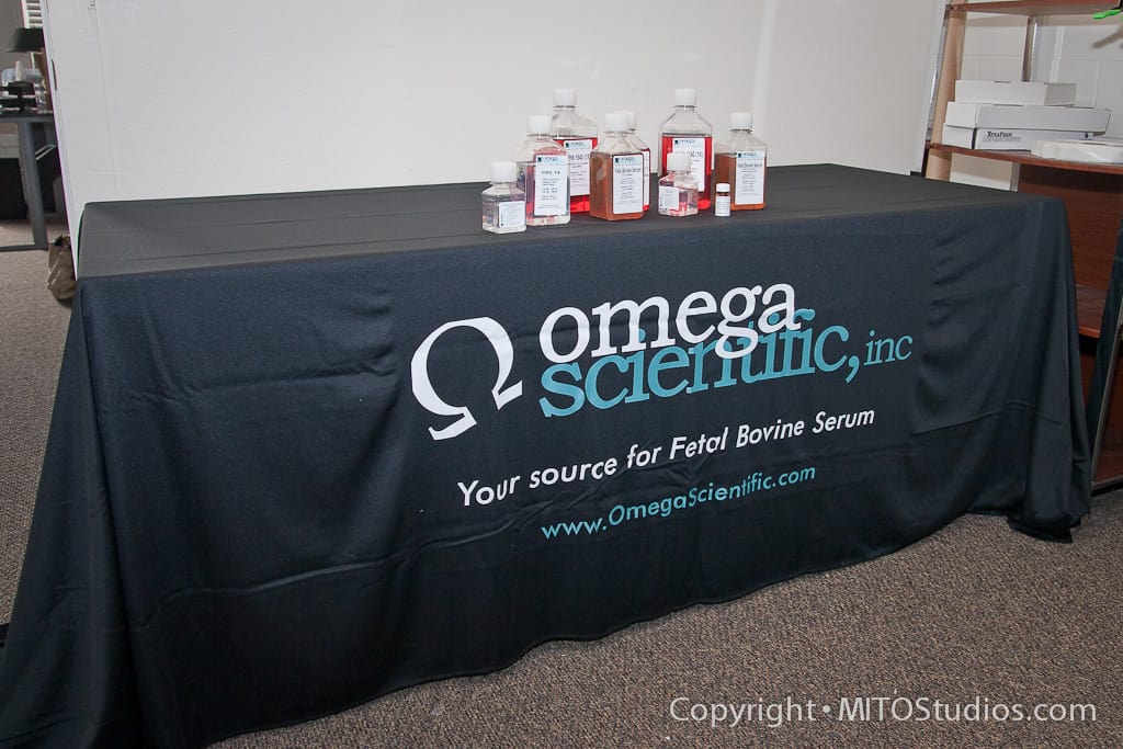 Custom Printed Table Banners for Omega Scientific MITO 