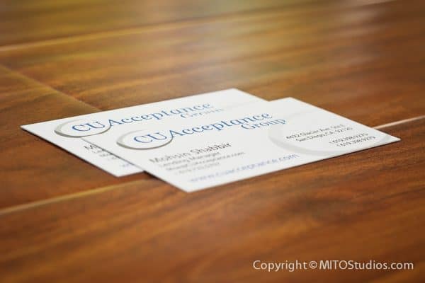 CU Acceptance Business Cards - Front