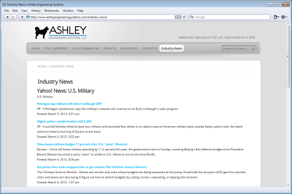 111212-Website-Design-Ashley-Engineering-3News-feed