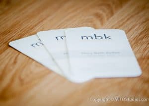 Business Cards for MBK & Associates, Stack