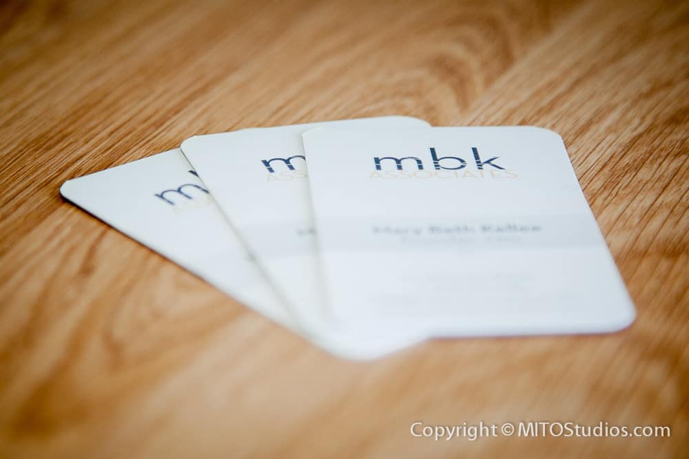 Business Cards for MBK & Associates, Stack