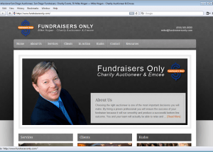 Custom Webdesign For Fundraisers Only (Homepage)