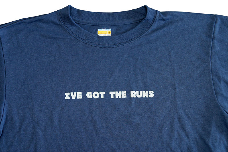 Apparel & Promotional Design for RunJunk, "I've Got the Runs" (Blue)