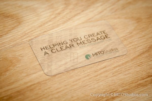 Business Cards for MITO Studios, Clear Message