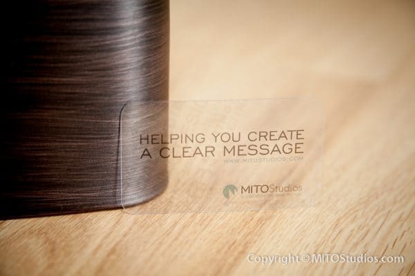 Business Cards for MITO Studios, Clear Message