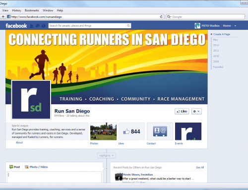 Facebook Page Design for Run San Diego