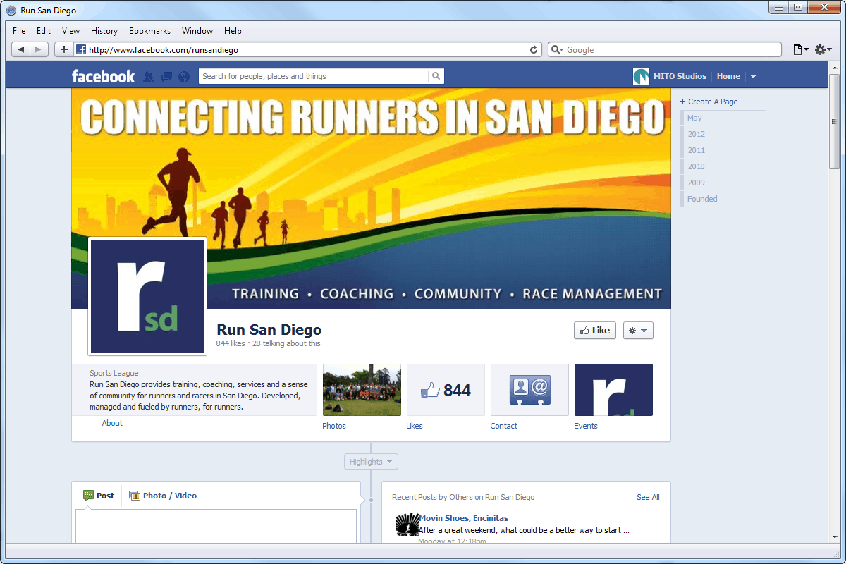 Run San Diego Facebook Graphics