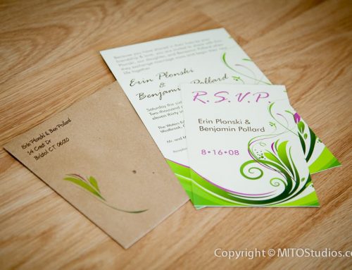 Custom Wedding Invitations for Erin & Ben