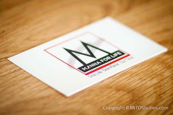 Business Cards for Manna for Life, Front