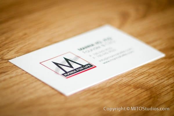 Business Cards for Manna for Life, Back