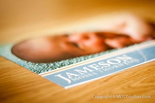 Invitations & Announcements for Jameson Birth Announcement, Front