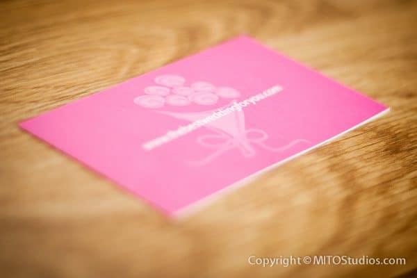 Business Cards for The Best Wedding for You, Back