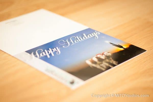 Graphic & Print Design for Omega Scientific, Holiday Card (Flat)