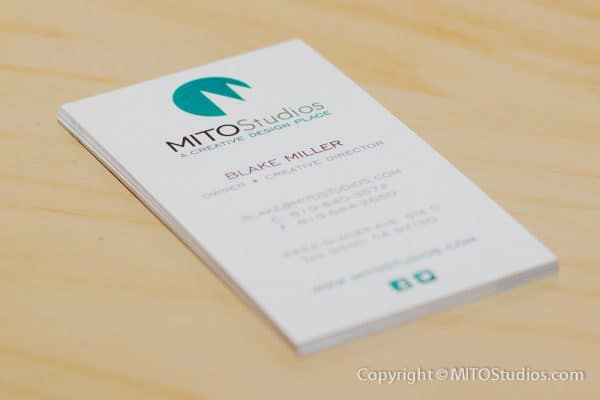 Business Cards Design for MITO Studios, Blake Miller (Owner, Creative Director)