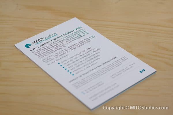 Postcard & Mailer Design for MITO Studios, "Small Business Owner" Postcard (Back)