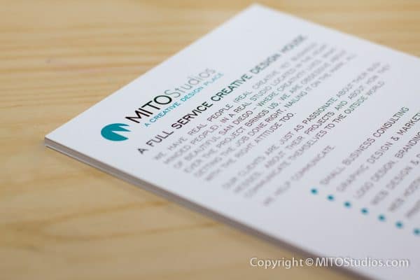 Postcard & Mailer Design for MITO Studios, "Small Business Owner" Postcard (Back)