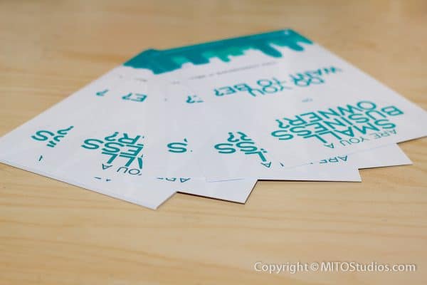 Postcard & Mailer Design for MITO Studios, "Small Business Owner" Postcard (Stack)