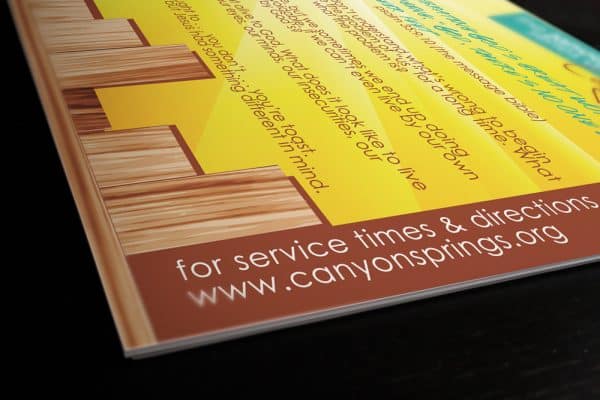 Custom Designed & Printed Postcard Mailers for local Church