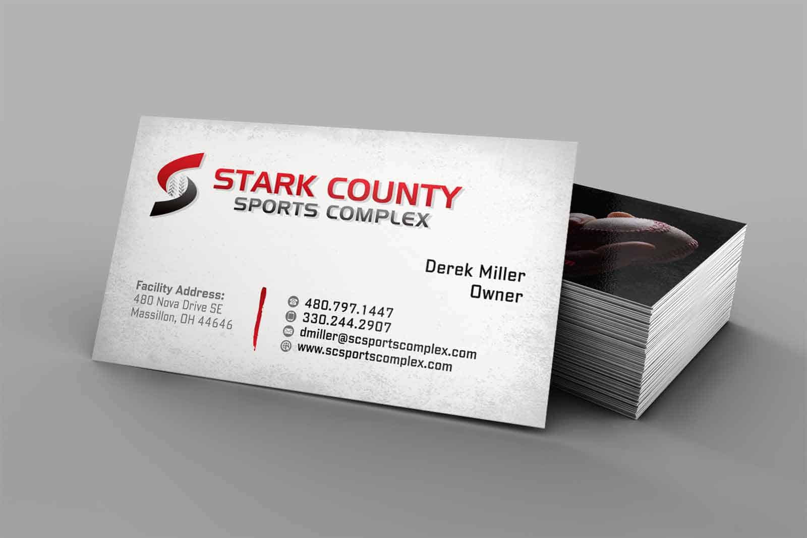 Business Card Design & Print Stark County Sports Complex