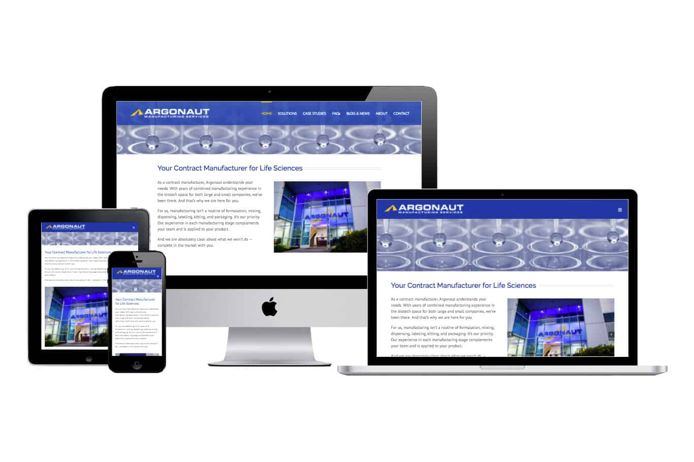 Wordpress Website Design, Argonaut_Mockup