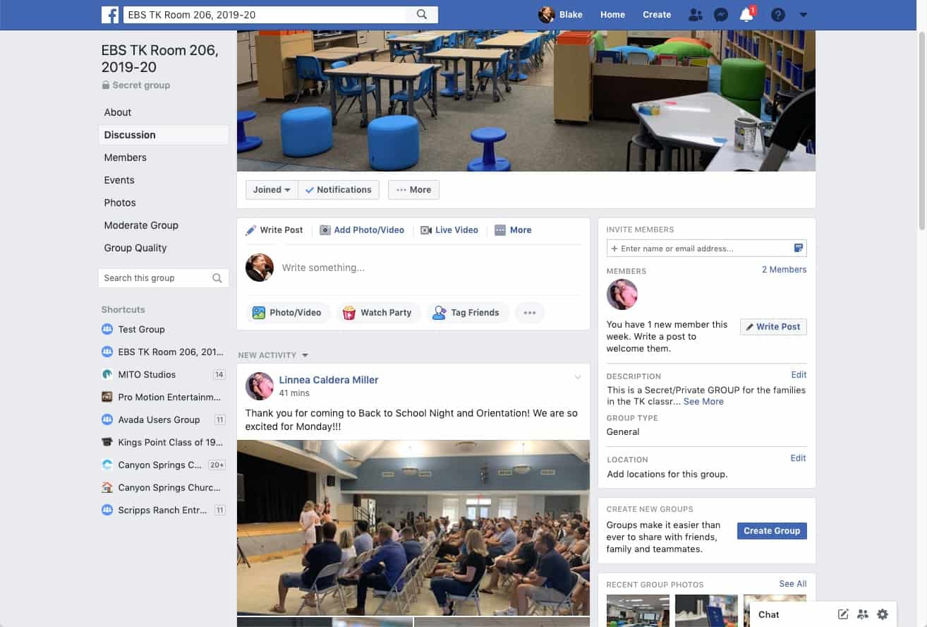 Create a Private School Facebook Group